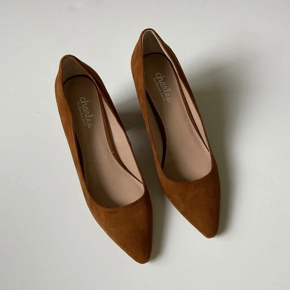 CHARLES by CHARLES DAVID Vasto Pointed Toe Heels Rust/Brown Size 9.5 EUC - Picture 2 of 8
